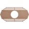 Ekena Millwork Chrysler Wood Fretwork Pierced Ceiling Medallion, Wood (Paint Grade), 32"W x 16"H x 8 3/8"ID x 3/8"T CMWP32X16X0375CSMF - alternate 1